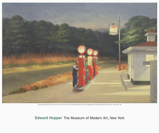 Edward Hopper Gas Poster