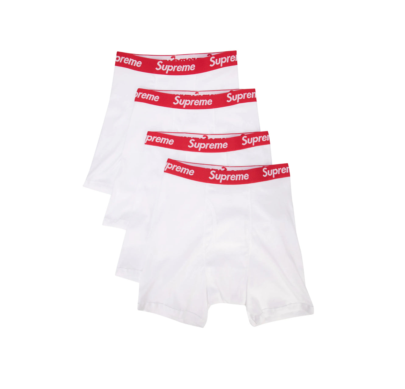 SUPREME x Hanes Tagless Boxer Briefs (Pack of 4)