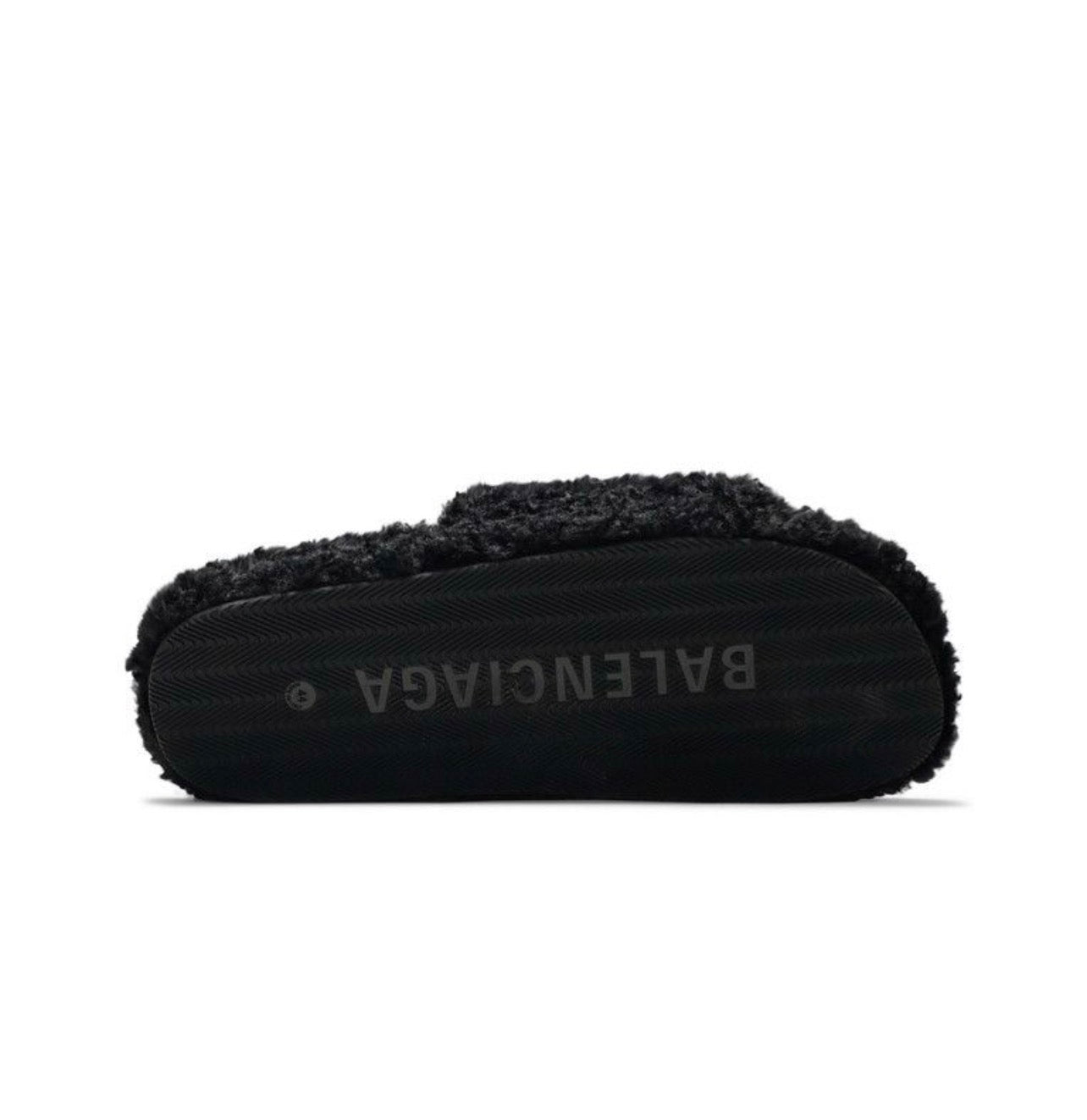 Balenciaga Furry Slides 'Black'