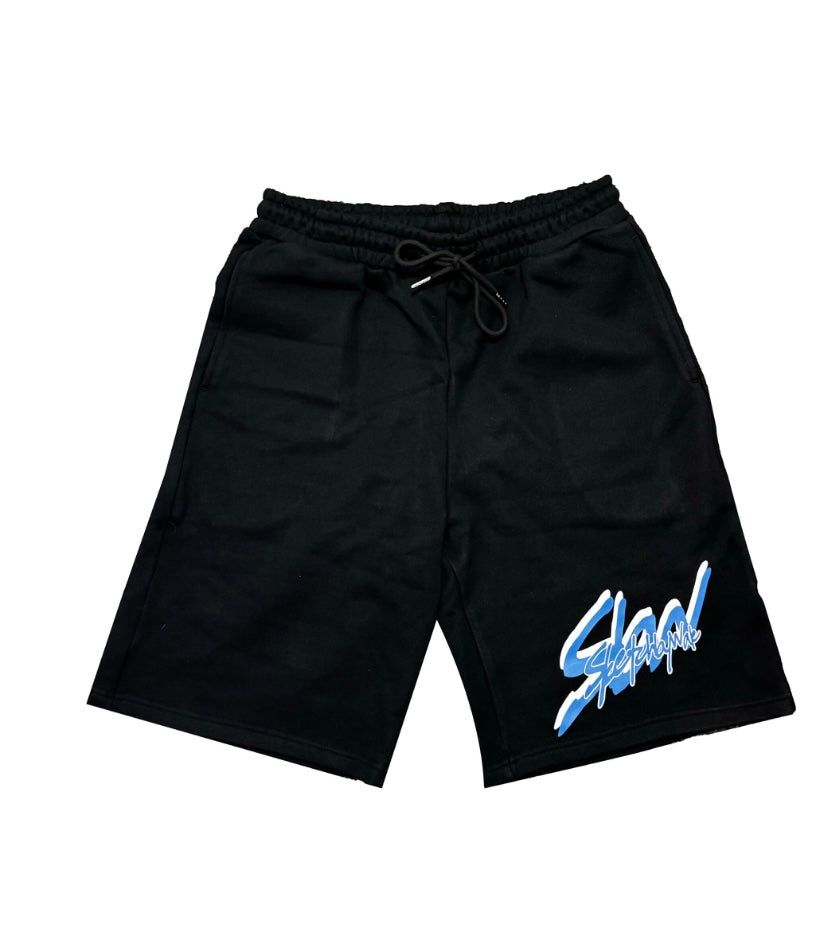 SWB 2 FACED BRANDED BLACK JORT SHORT