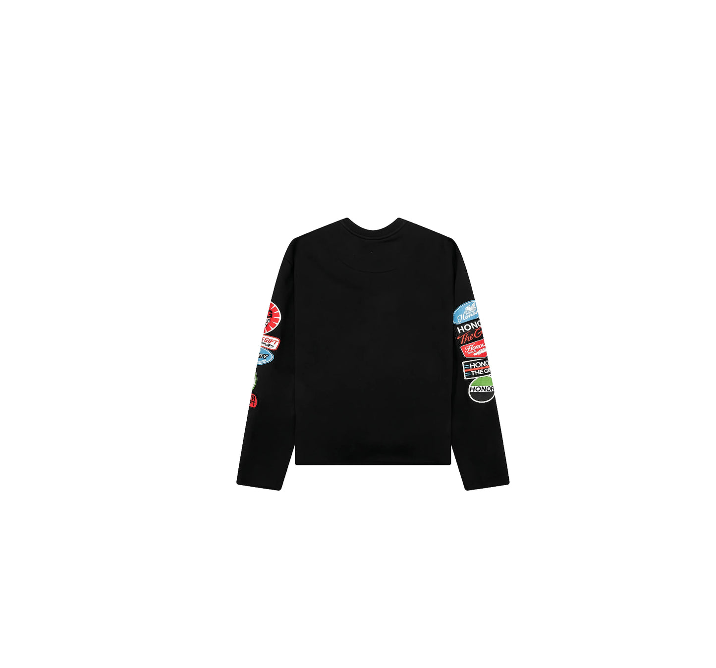 Honor The Gift
Patch-embellished crew-neck sweatshirt