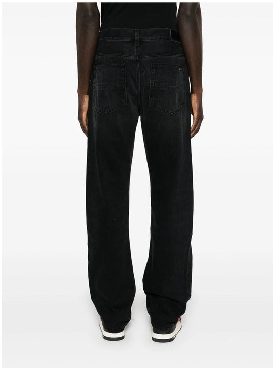 AMIRI
Bandana Repair mid-rise straight-leg jeans