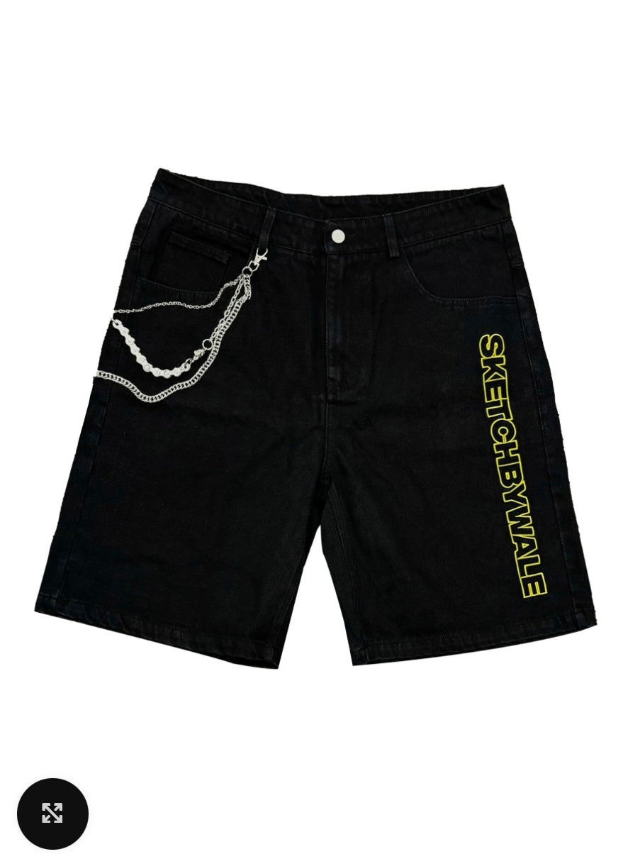 SWB OUTLINE BLACK JORT SHORT