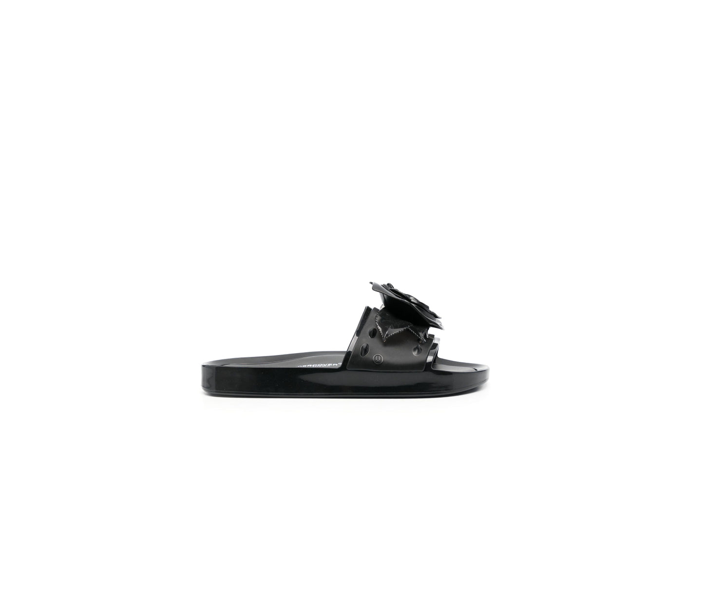 Melissa x Undercover
X Melissa Beach Slide rose-appliqué slides