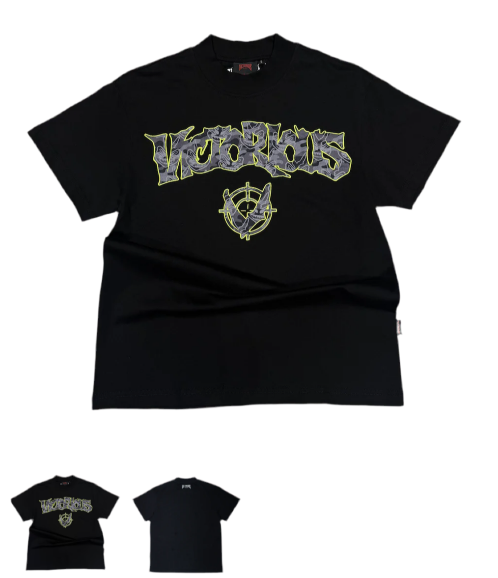 VY BLACK MILITARY MASK T-SHIRT