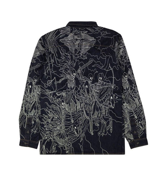 Who Decides War Denim
Embroidered Four Horseman