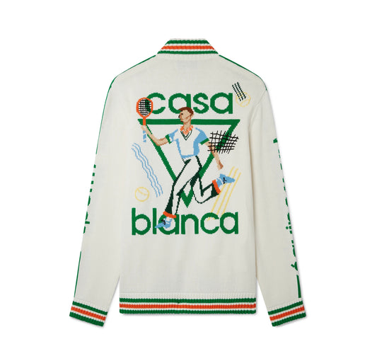 LE JEU INTARSIA KNIT JACKET