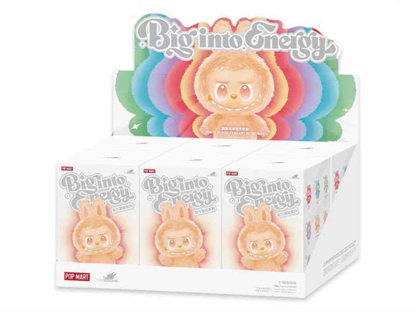 Pop Mart Labubu The Monsters Big Into Energy Series Vinyl Plush Pendant Sealed Case