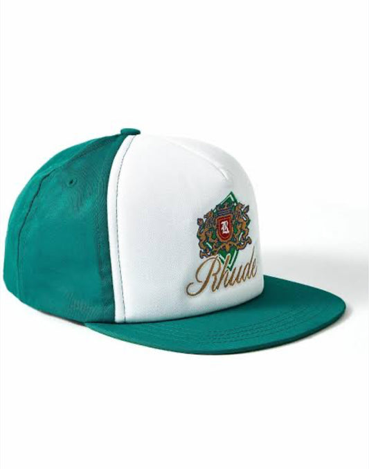 Rhude - Menthol Crest Logo-Embroidered Twill Trucker Cap Rhude
