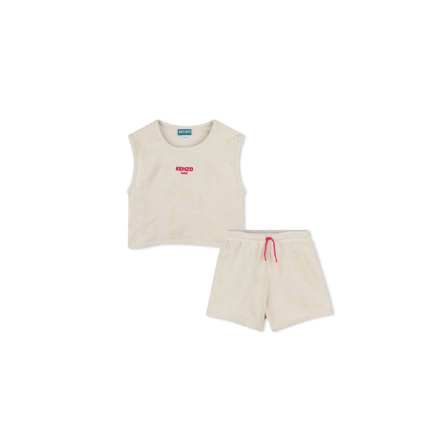 Kenzo Kids
terry-cloth jacquard top and shorts set