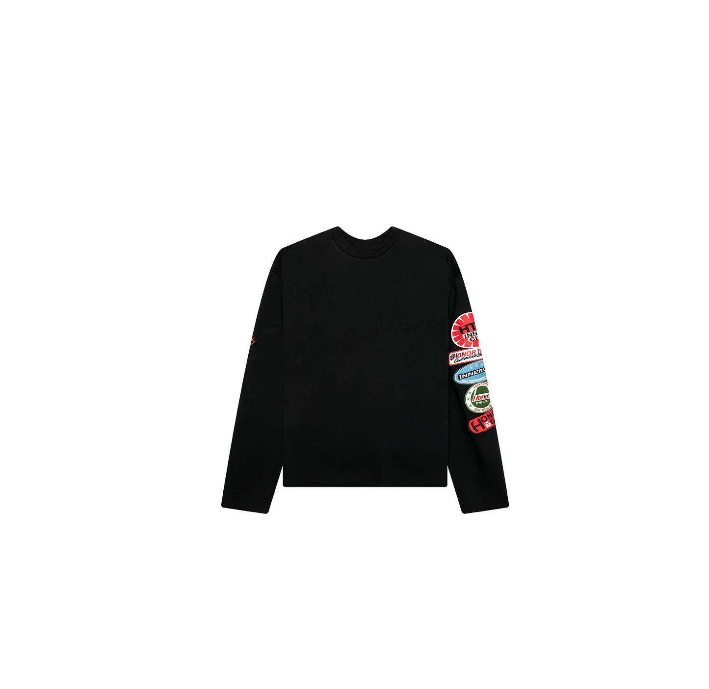 Honor The Gift
Patch-embellished crew-neck sweatshirt