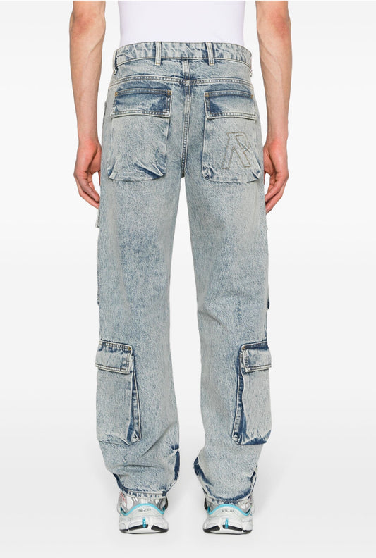 Represent R3CA mid-rise straight-leg jeans