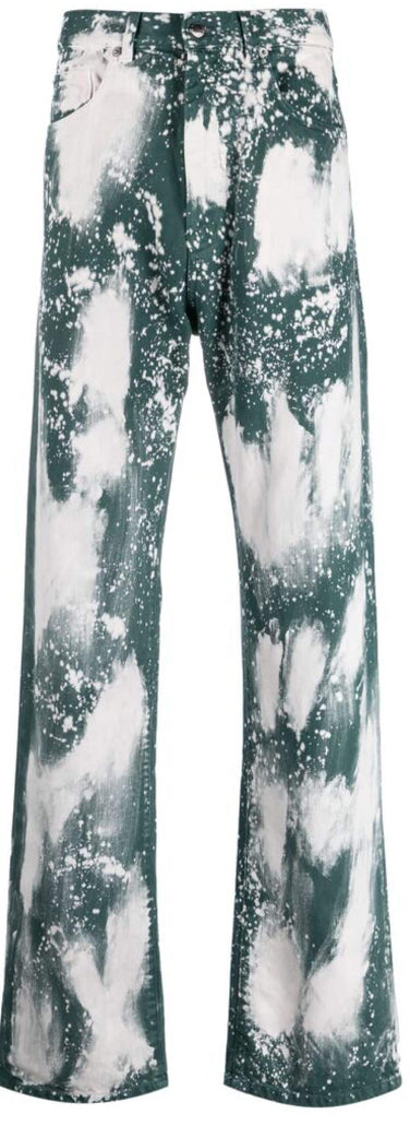 DARKPARK Paint splatter wide-leg jeans