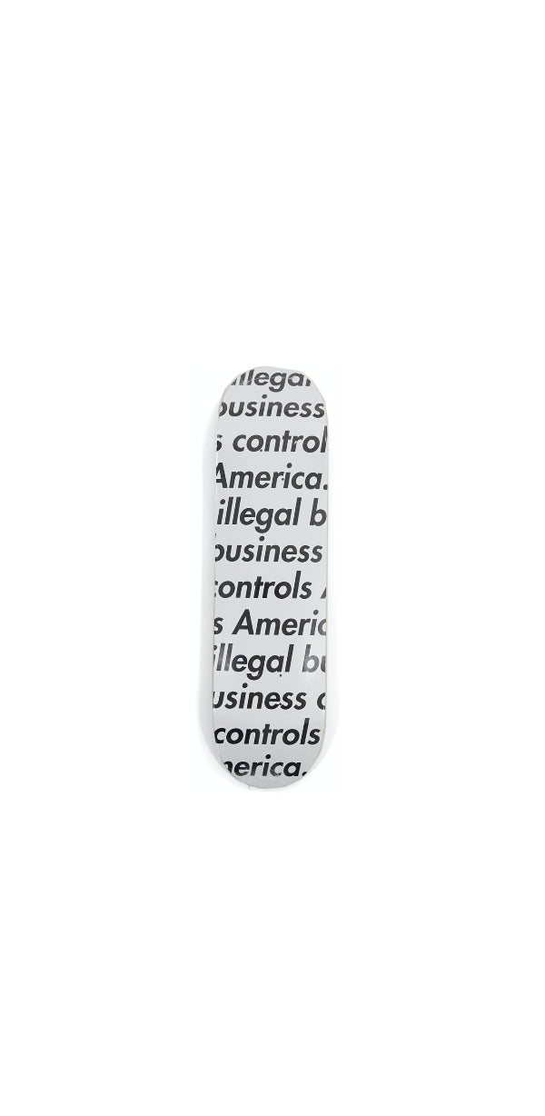 SUPREME ILLEGAL BUSINESS SKATEBOARD 'WHITE'