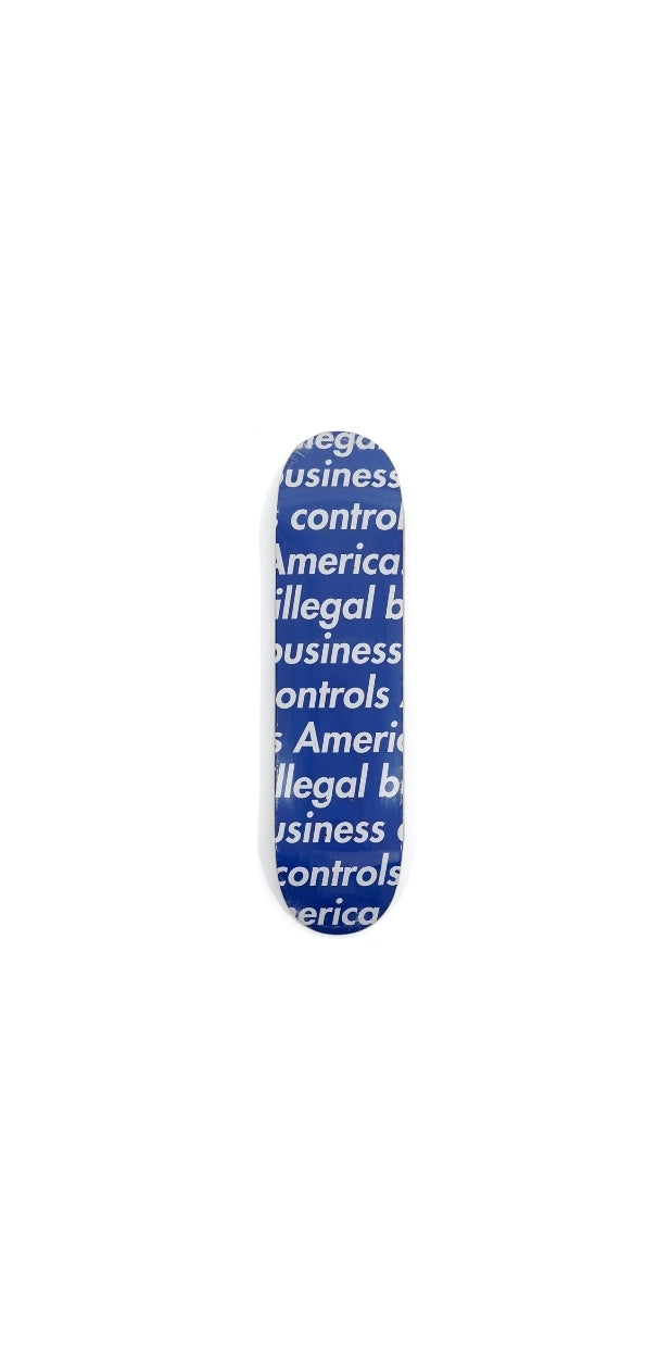 SUPREME ILLEGAL BUSINESS SKATEBOARD 'BLUE'