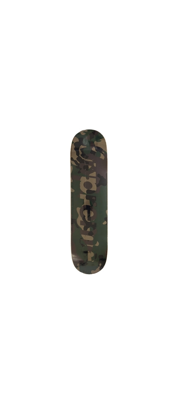スケートボード Supreme - Supreme Deck Woodland Green Camo SUPREME CAMO LOGO SKATEBOARD 'WOODLAND' – DRIPPED COLLECTIONS