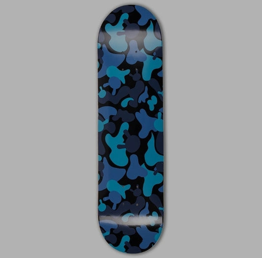 KIDROBOT CAMO LOGO SKATEBOARD 'BLUE' (LIMITED EDITION OF 300)