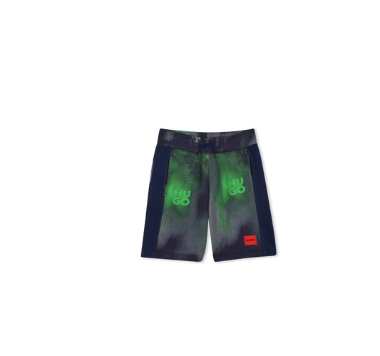 HUGO KIDS
logo-print shorts