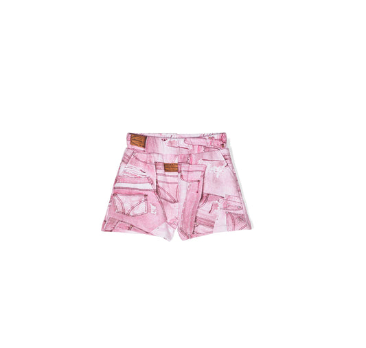 Chiara Ferragni Kids St. Denim graphic-print shorts