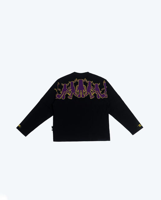 TDC MASCOT YELLOW MAGNETA LONG SLEEVE T-SHIRT