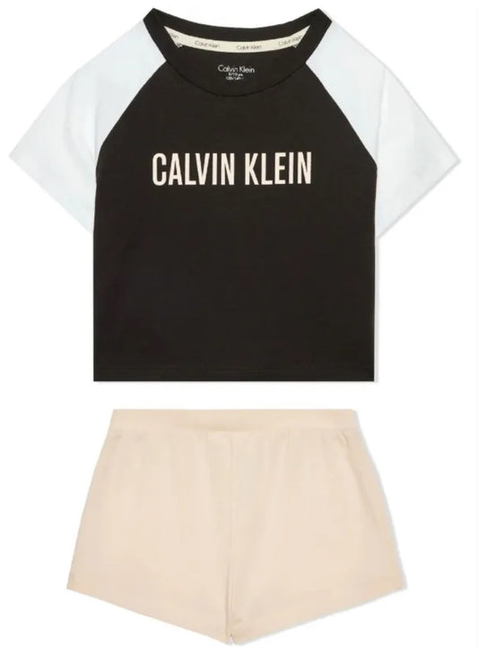 Calvin Klein Kids logo-print Pajama Shorts
