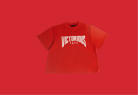 VY VALENTINE SPECIAL TEXT  LOGO RED T-SHIRT