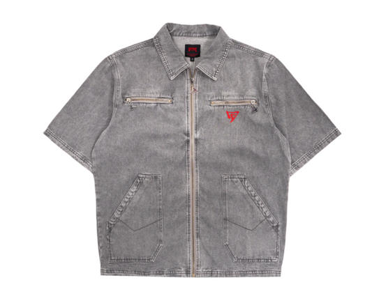 VY OG LOGO GREY DENIM T-SHIRT
