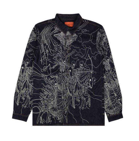 Who Decides War Denim
Embroidered Four Horseman