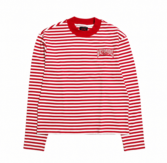 VY STRIPE TEE - RED