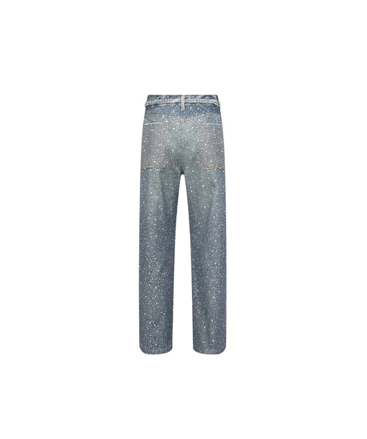 BIRTH OF ROYAL CHILD
Crystal-embellished jeans