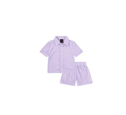 Jordan Kids
embroidered-logo terry-cloth shorts set