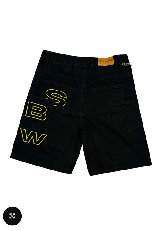 SWB OUTLINE BLACK JORT SHORT