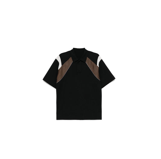 CROQUIS
Panelled polo shirt