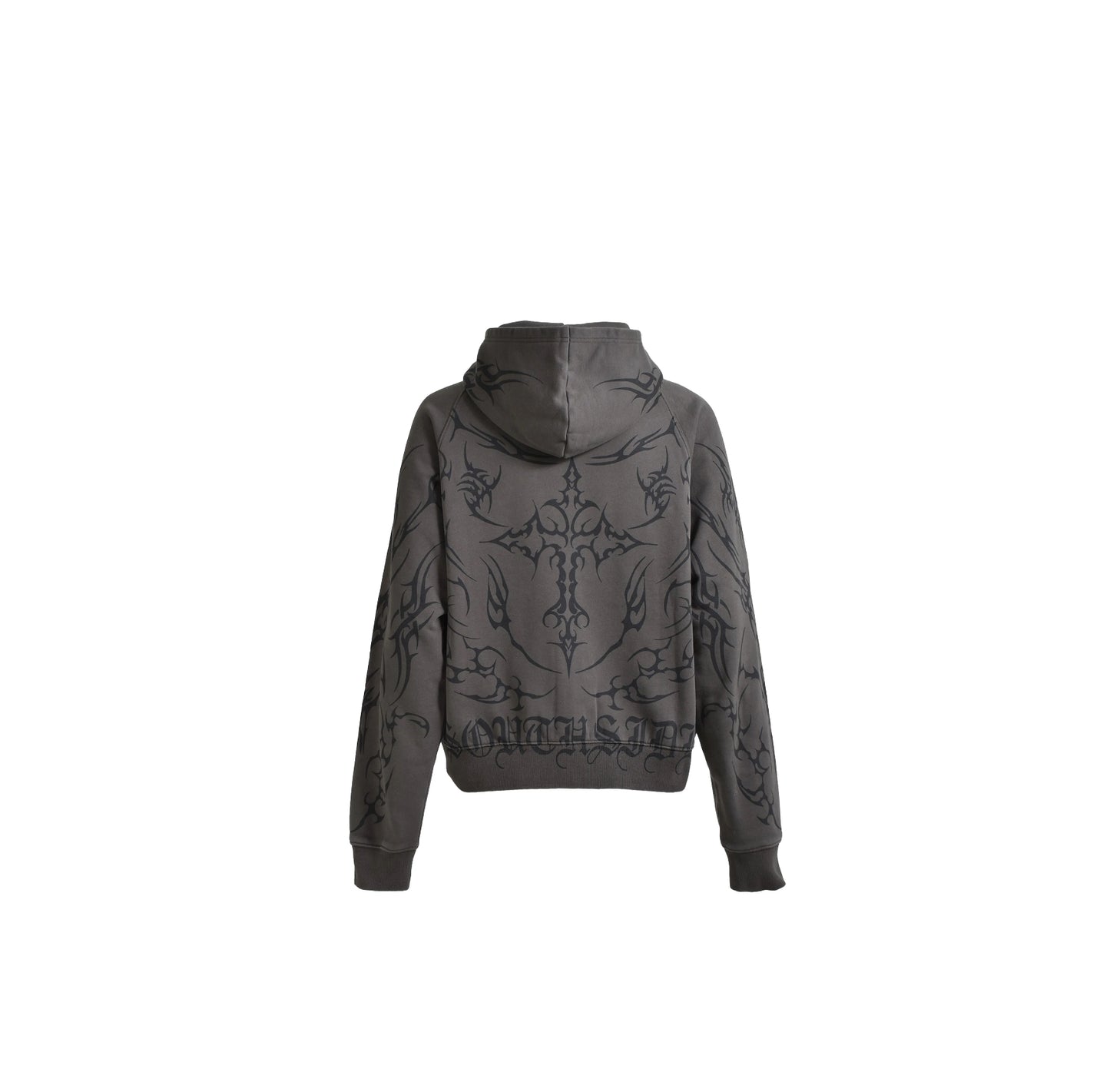 BREATH
graphic-print zip-up hoodie