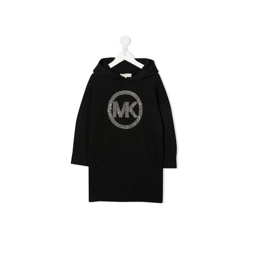 Michael Kors Kids
Rhinestone-logo hoodie dress