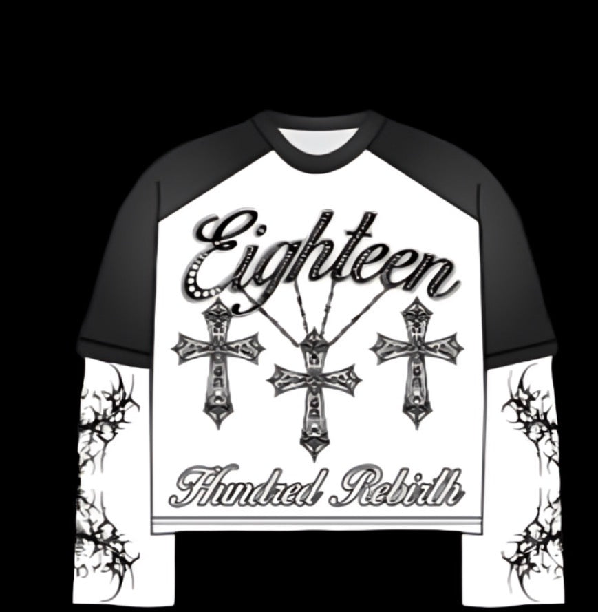 Eighteen Hundred Rhinestone Long Sleeves