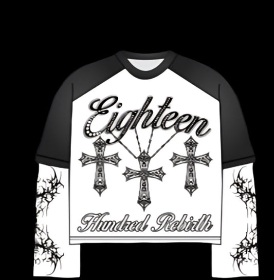 Eighteen Hundred Rhinestone Long Sleeves
