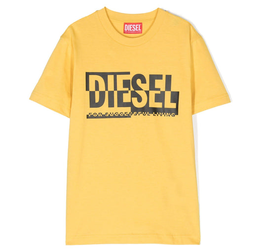 Diesel Kids logo-print cotton T-shirt