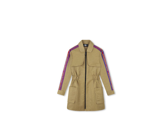 Karl Lagerfeld Kids
Logo-jacquard zip-up dress