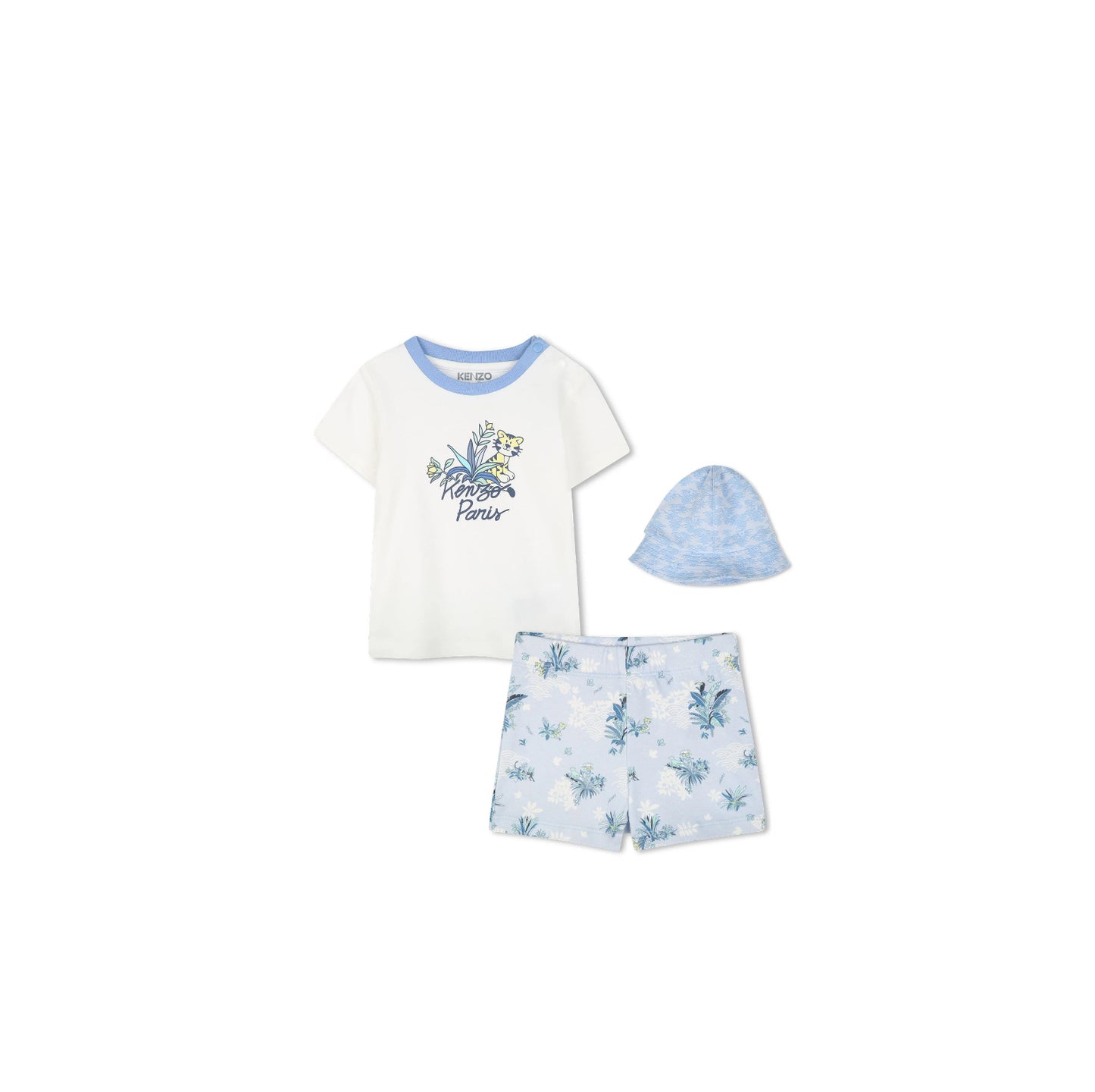 Kenzo Kids leaf-print shorts set