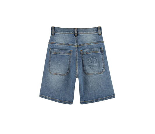 Timberland Kids
Patch-pockets denim shorts