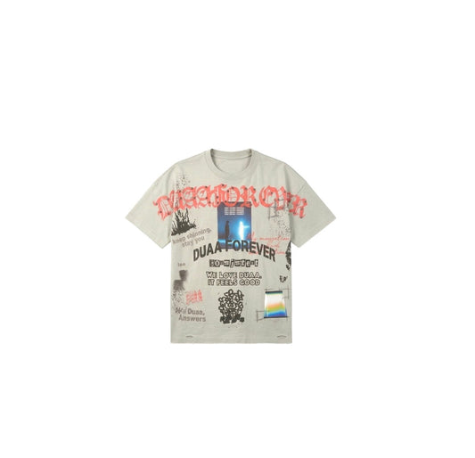 duaa
Rhinestone graphic T-shirt