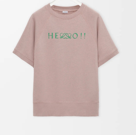 LOEWE
Short sleeve sweatshirt in cotton