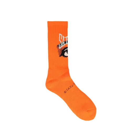 Saint Michael Eye Socks 'Orange'