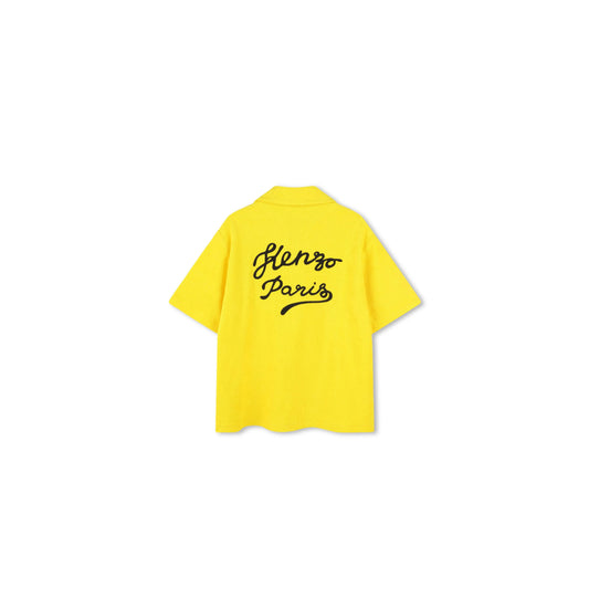 Kenzo Kids logo-embroidered shirt