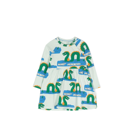 Mini Rodini Loch Ness graphic-print midi dress