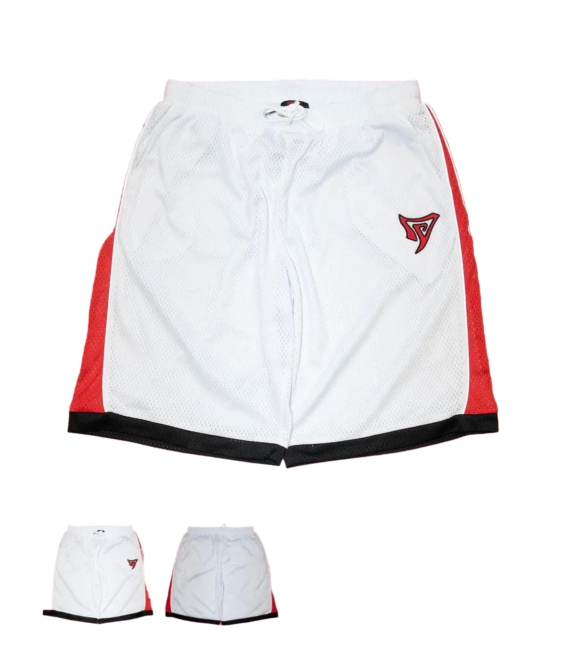VY Reflective white mesh shorts