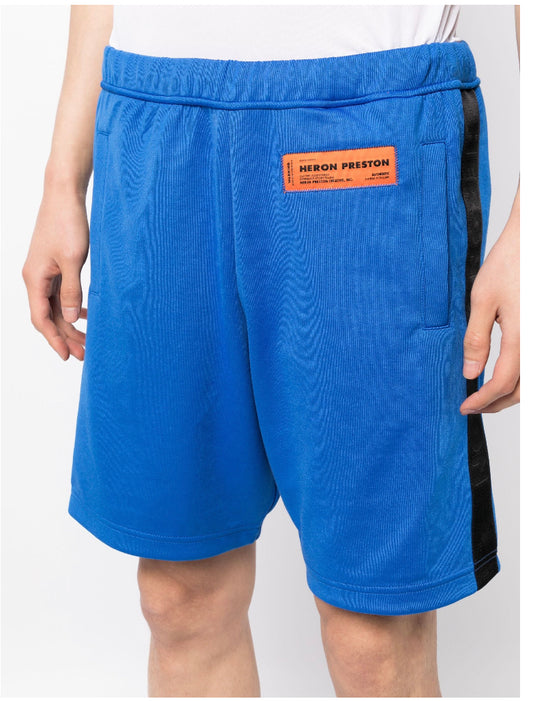 HERON PRESTON Logo Patch track shorts