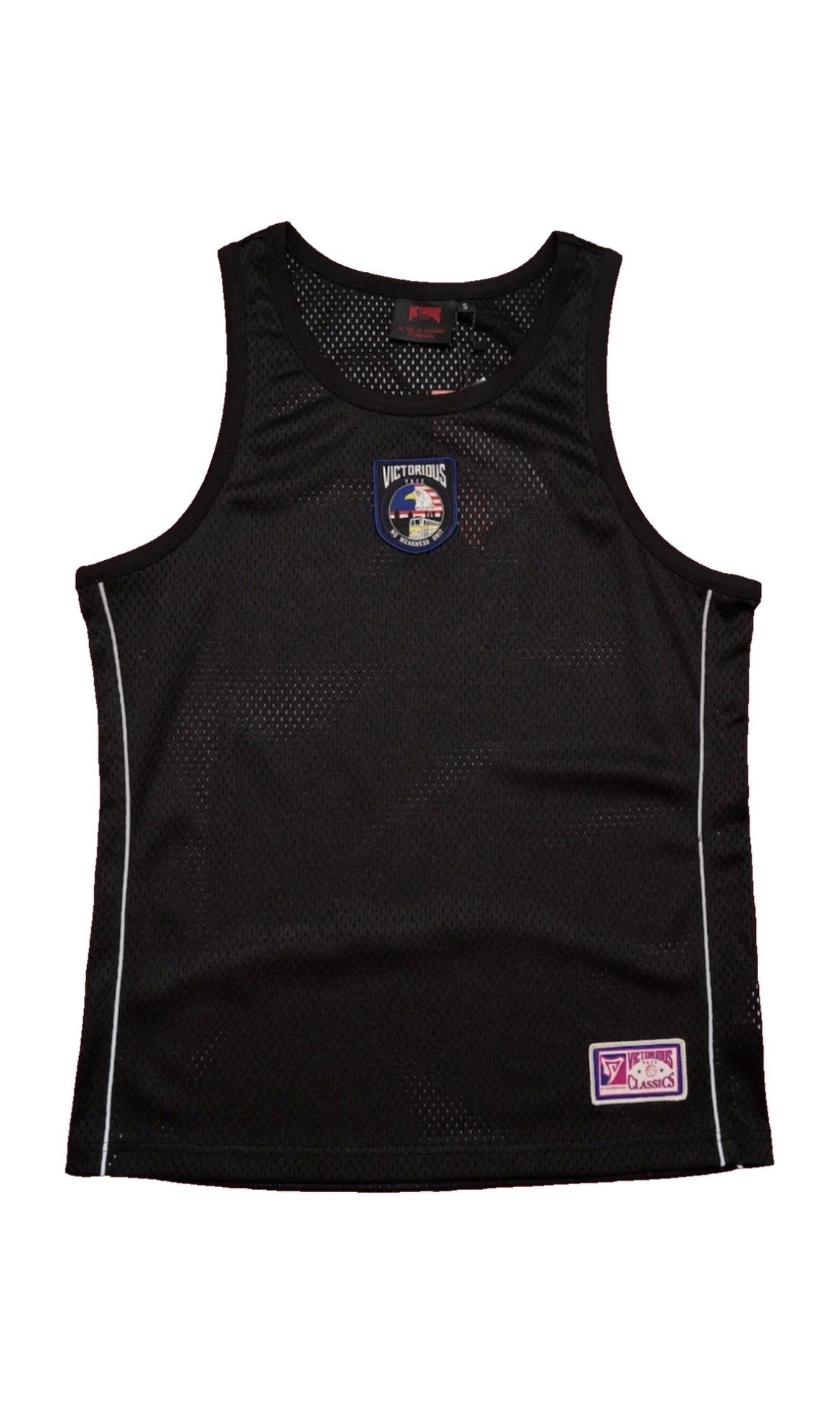 VY MESH TANK TOP - BLACK