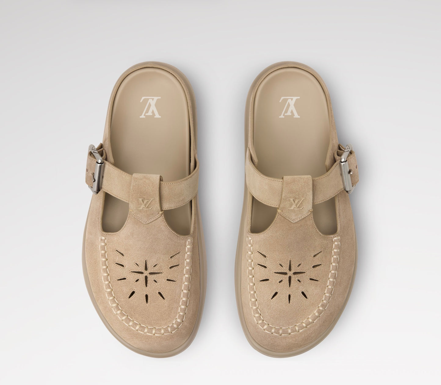 LV Easy Mule Suede Calf Leather